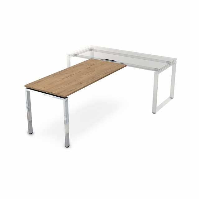 Брифинг приставка АЛСАВ Gloss line НБП-П.004 teakwood/металл глянец