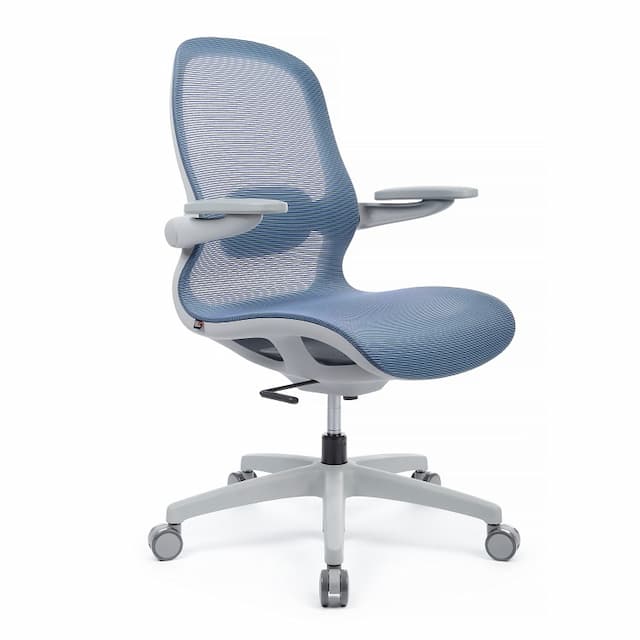 Кресло RV DESIGN Miller (YSJ-300) серый пластик / синяя сетка