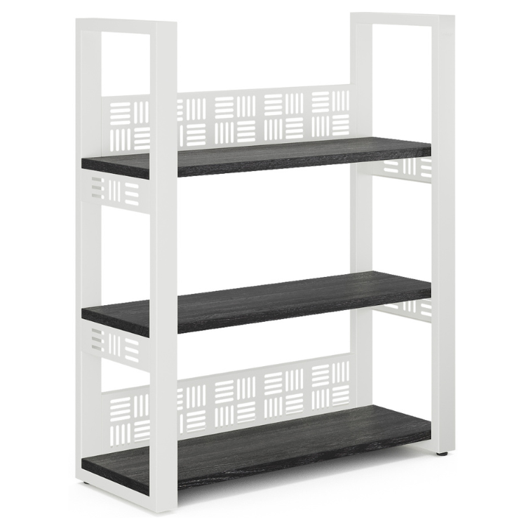 Стеллаж открытый Kobor SО3-80/36 white/wood