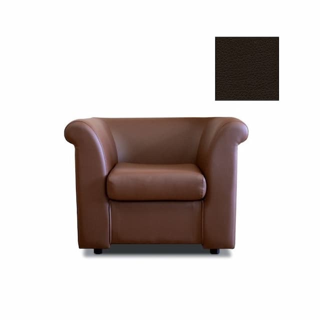 Кресло Юнитекс ПАРЛАМЕНТ М.К1.05.3.Ч 8FM1ZZZZMFZ экокожа премиум / темно-коричневая