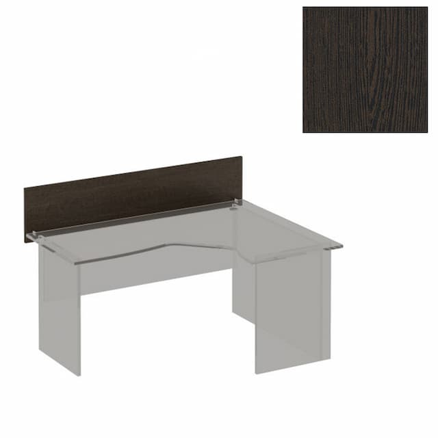 Экран настольный без кронштейнов Юнитекс Формула (160x38x1.6) ФР 414 ВТ венге темный