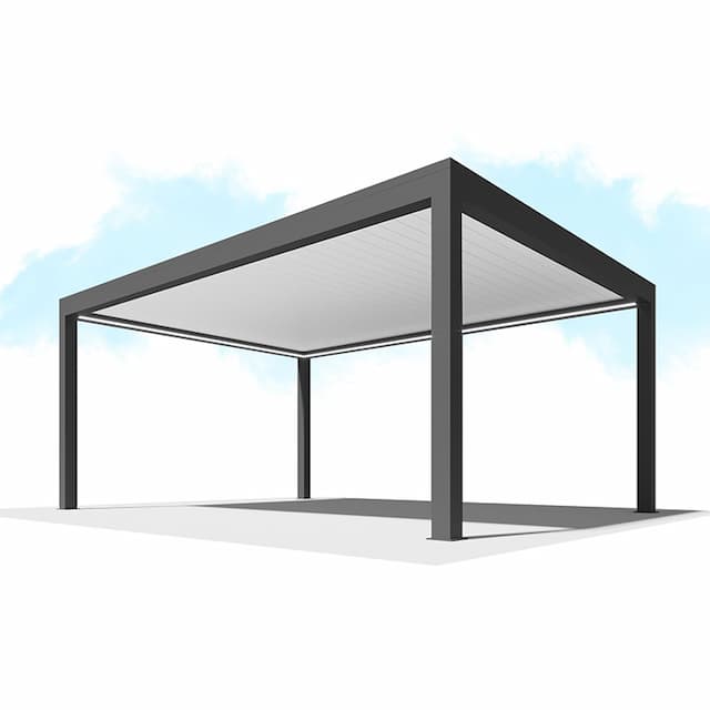 Пергола Сити-Форм Pergola В500-25П Bioclimatic с поворотными ламелями ЛАМЕЛЬ 250 X 53 (3,0х6,0) 2 модуля