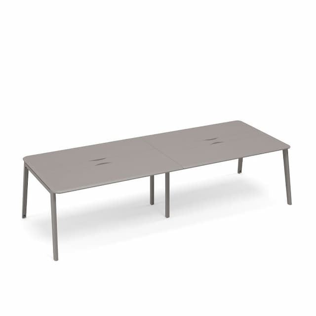 Стол для переговоров с кабель-каналом METAL Юнитекс ТМ М1 155-2 мокко премиум