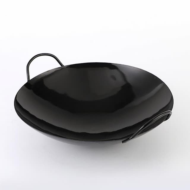 Сковорода P.L. Proff Cuisine WOK 35 см с двумя ручками черная сталь арт. 81259218
